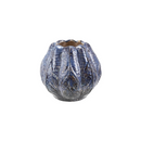 Embossed Stoneware Planter - Blue - 8.5"