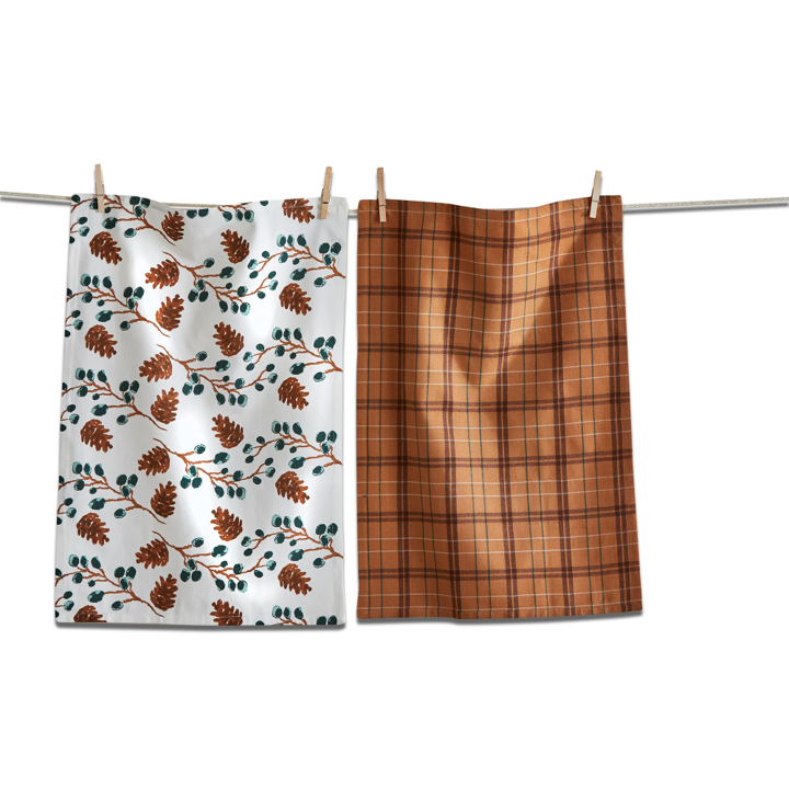 Dishtowel - Pinecone Sprig