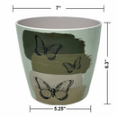 Bamboo Self Watering Planter - Butterfly - 7"