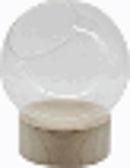 Glass Orb with Base Terrarium-5 in