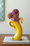 Ceramic Banana Vase - 6"