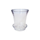 Flared Clear Glass Pot - 6"