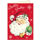 Christmas Greetings Santa Greeting Card