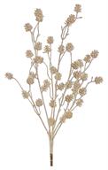 Glittered Pinecone Bush - 24" - Champagne