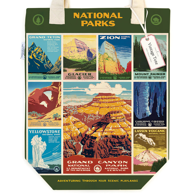 National Parks Posters Tote Bag