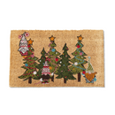 Coir Doormat - Gnomies Trim a Tree