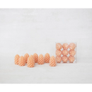 Unscented Pinecone Shaped Tealight - Set of 9