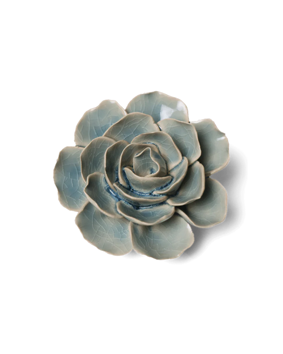 Ceramic Florals Cool Colors