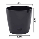 Bamboo Self Watering Planter - Black - 7"