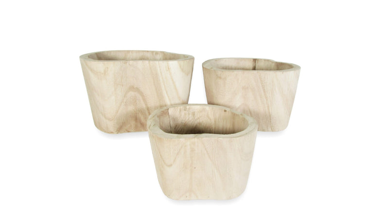 Natural Wood Pot or Bowl Container