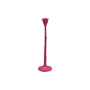 Cast Iron Fushia with Rose Top Taper Holder - 14"