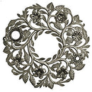 Metal Floral Wreath - 23"
