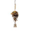 Ancient Graffiti: Rain Ornament-Hanging Pine Cone with Bell