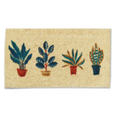 Coir Doormat - Potted Plants