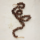 Pinecone Garland with Glitter & Jute Cord - 72"