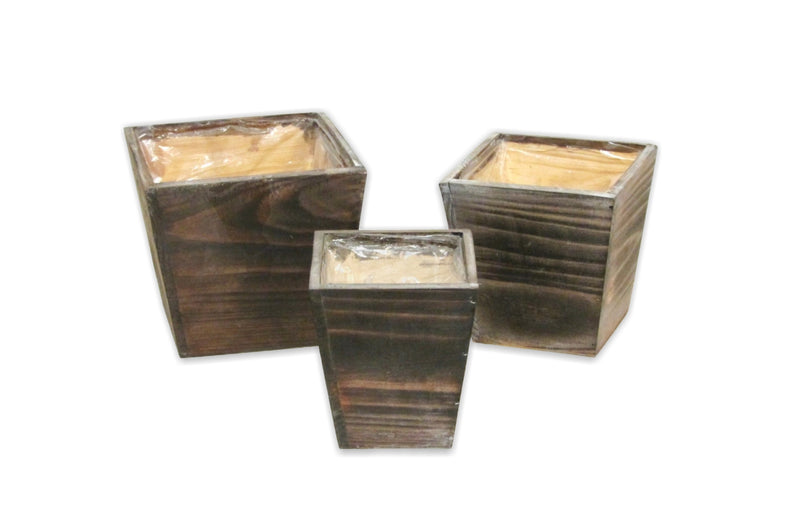 Wood Square Container