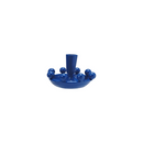 Cast Iron Taper Holder w/Balls-Blue - 3.5"