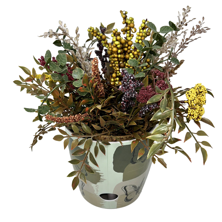 Bamboo Self Watering Planter - Butterfly - 7"