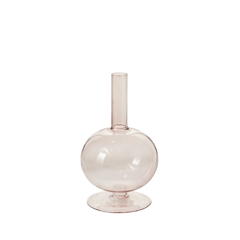 Malaga Candlestick 4.5"x 8" - Pink