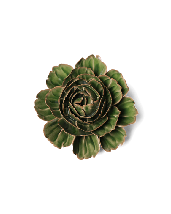 Ceramic Florals Greens