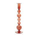 Malaga Candlestick 2.75"x 11.25"-Amber