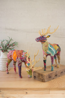 Kantha Covered Tabletop Reindeer
