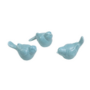 Ceramic Birds - Aqua Assorted - 3"