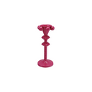 Cast Iron Taper Holder w/Balls - Fuchsia - 8"