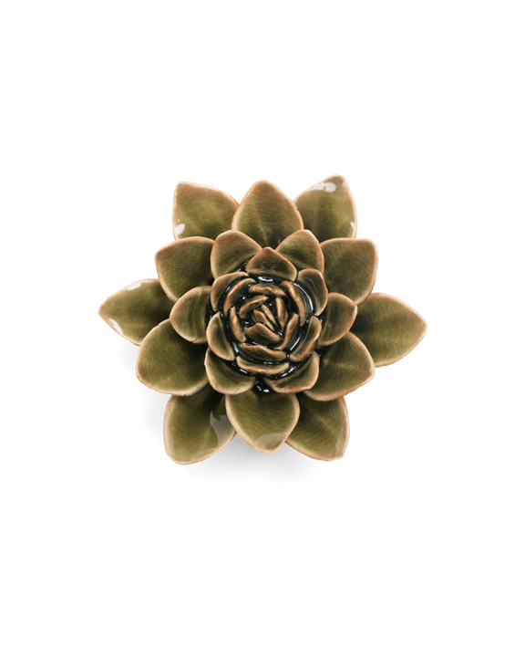 Ceramic Florals Greens