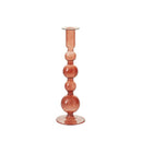 Malaga Candlestick 2.75"x 9.5" - Amber