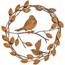 Metal Rust Bird Wreath - 18"