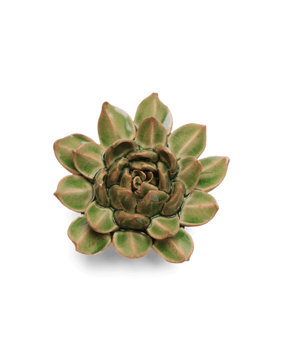 Ceramic Florals Greens