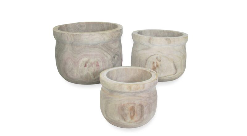 Natural Wood Pot or Bowl Container