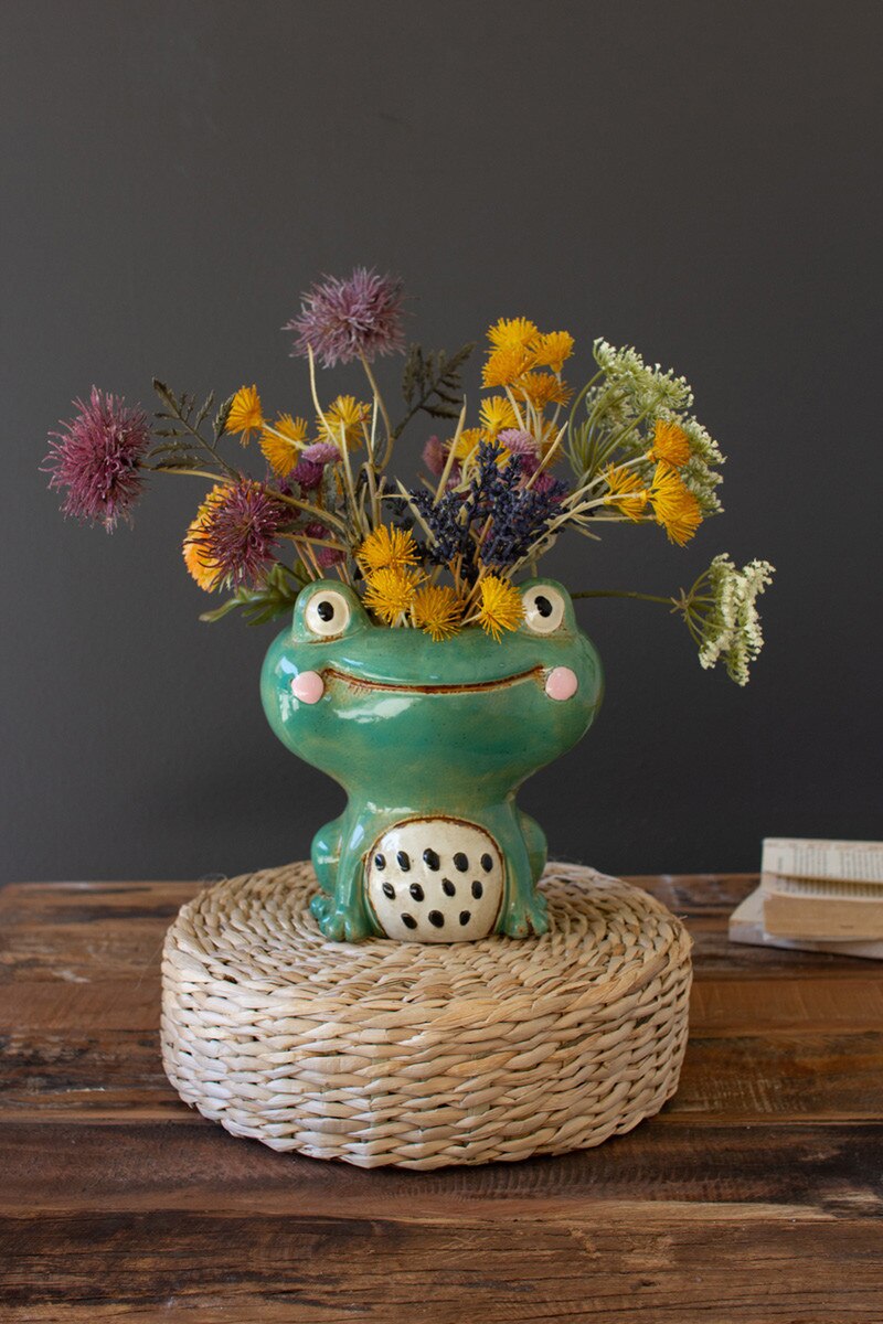 Quirky Frog Planter - 8"