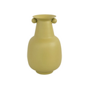Matte Mustard Metal Vase - 8"