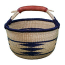 African Artisan Medium Round Basket