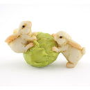 Two Rabbits Rolling Cabbage