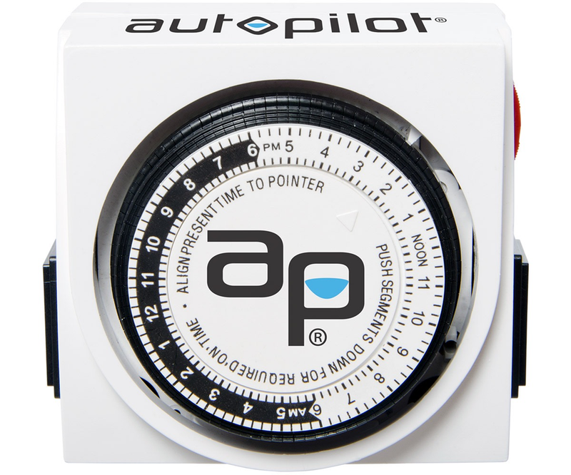 Autopilot Dual-Outlet Mechanical Analog Timer