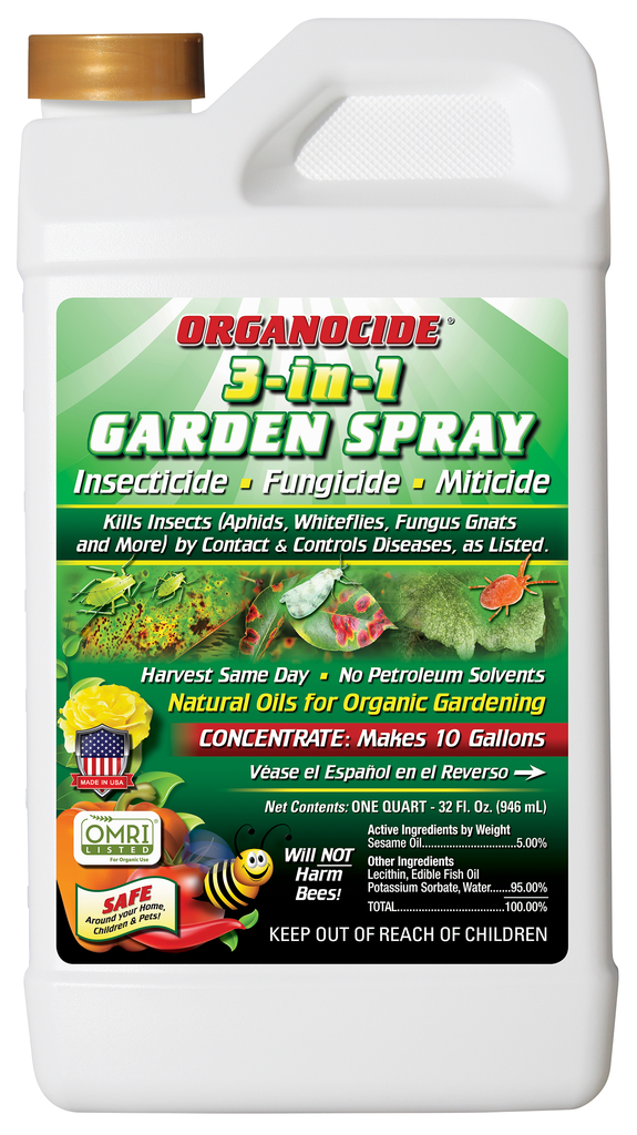 Organocide® Bee Safe 3-in-1 Organic Garden Spray