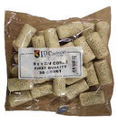 9x1 3/4" First Quality Straight Wine Corks - 30/bag