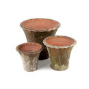 Aged Pie Crust Planters
