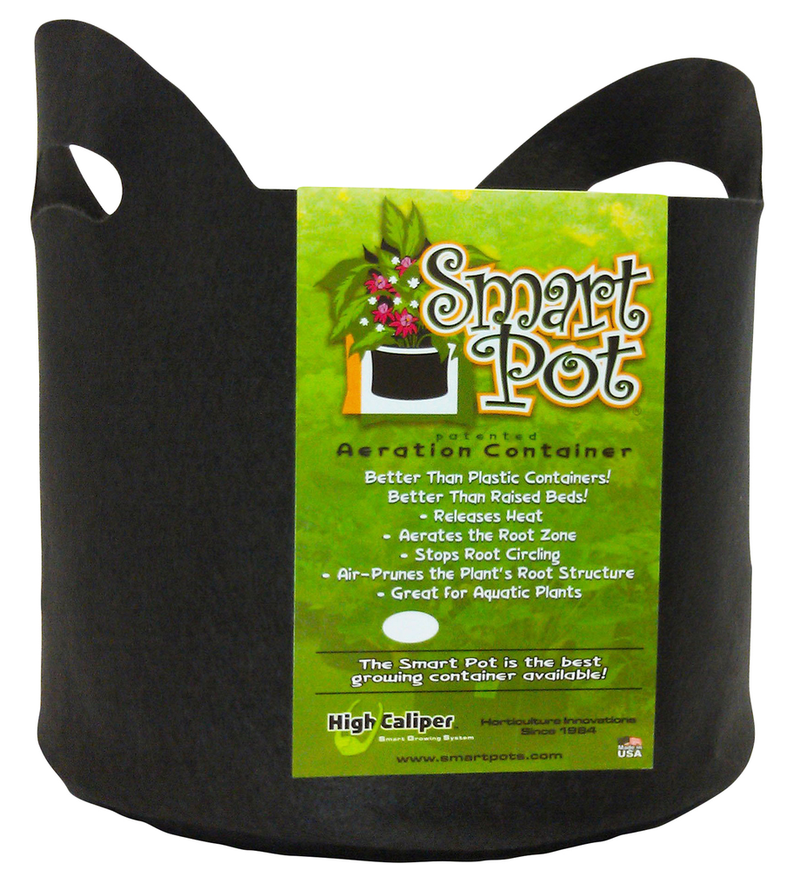 Smart Pot Fabric Planter with Handles - Black