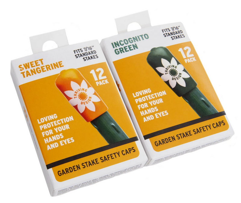 Thriving Design: Stake Safety Caps-Incognito-12/ct