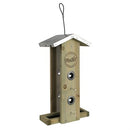 Nature's Way Farmhouse Vertical Weathered Bird Feeder w/Galvanized Roof