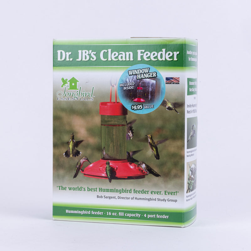 Dr. JBs Hummingbird Feeder with Window Hanger - 16 oz
