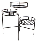 Contemporary 3-Tier Black Plant Stand