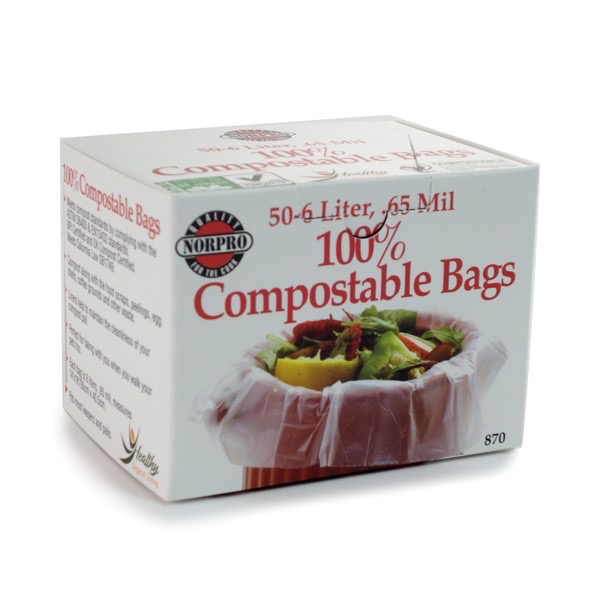Biodegradable Compost Bags - 50/pk