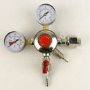 Dual Gauge CO2 Regulator- One 5/16 inch barbed Shutoff