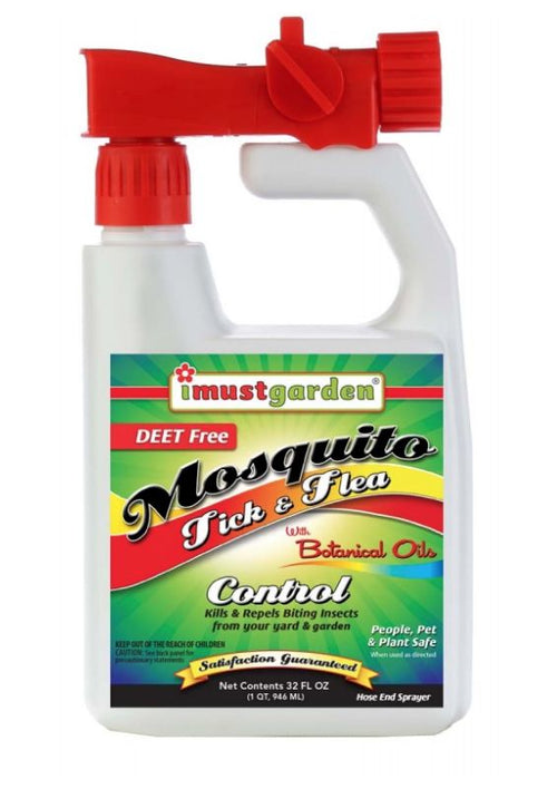 all natural garden bug spray I Must Garden Mosquito, Tick & Flea 32oz Hose End