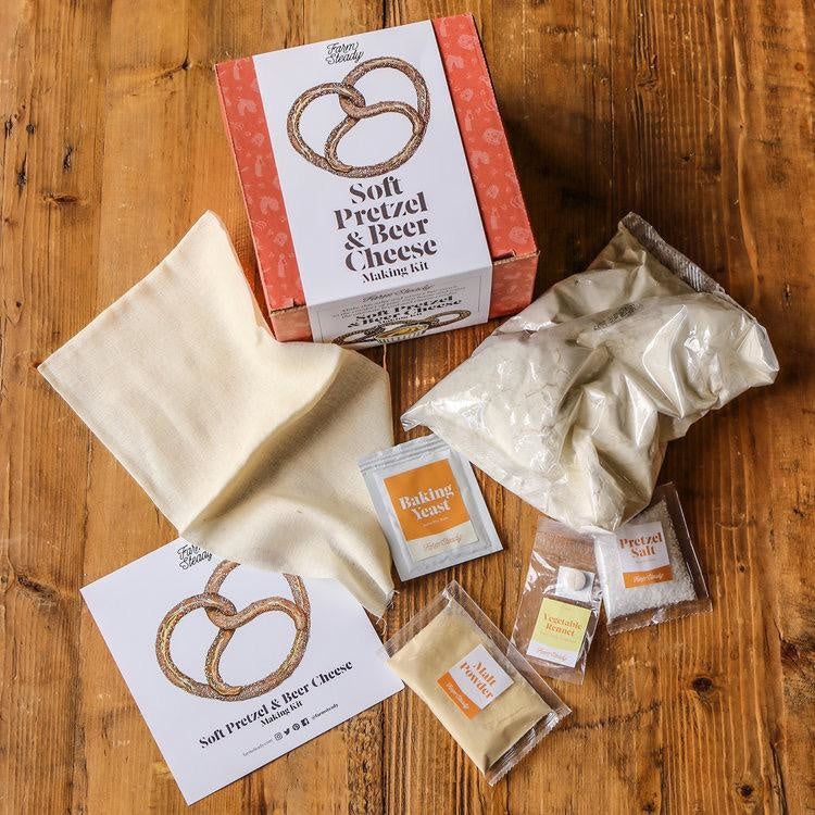 Farmsteady Soft Pretzel and Beer Cheese Making Kit